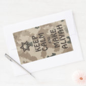 Ruhe behalten und Aliyah machen - Wüste Rechteckiger Aufkleber (Umschlag)