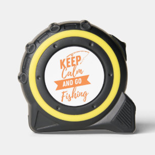 Ruhe behalten und angeln gehen maßband