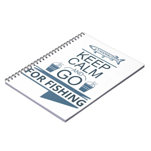 Ruhe behalten und angeln gehen notizblock (Linke Seite)