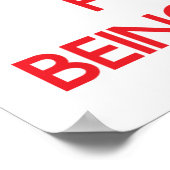 Ruhe behalten und auf Akkuratismus achten Poster (Ecke)