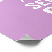 Ruhe behalten und auf dem Plakat nähen (Ecke)