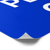 Ruhe behalten und auf Fußballplakat spielen Poster (Ecke)