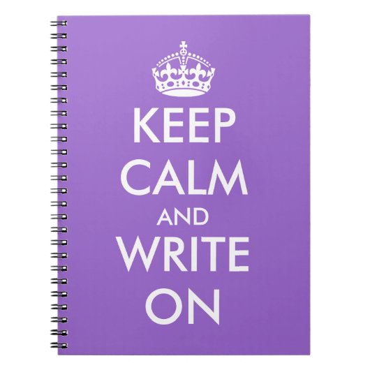 Ruhe behalten und auf Notebook schreiben | Anpassb Notizblock (Vorderseite)