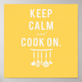 Ruhe behalten und auf Plakat kochen (Vorne)