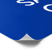 Ruhe behalten und auf Plakat segeln | Druck mit Se (Ecke)