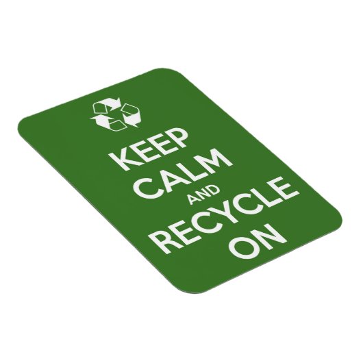 Ruhe behalten und auf Premium Flexi Magnet Gerecyc (Rechte Seite)