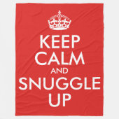 Ruhe behalten und aufgerollt (groß) fleecedecke (Vorderseite)