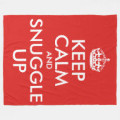 Ruhe behalten und aufgerollt (groß) fleecedecke (Vorderseite (Horizontal))