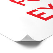 Ruhe behalten und Augenmerk auf EYE-CHARTS legen Poster (Ecke)