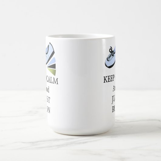 Ruhe behalten und ausführen kaffeetasse (Mittel)