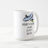 Ruhe behalten und ausführen kaffeetasse (VorderseiteRechts)