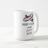 Ruhe behalten und ausführen kaffeetasse (VorderseiteRechts)