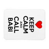 Ruhe behalten und Babi tschechischer Großmutter Ma Magnet (Horizontal)