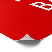 Ruhe behalten und Ball spielen | Baseball-Poster Poster (Ecke)