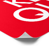 Ruhe behalten und Behalten Poster (Ecke)