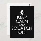 Ruhe behalten und besetzt postkarte (Vorne/Hinten)