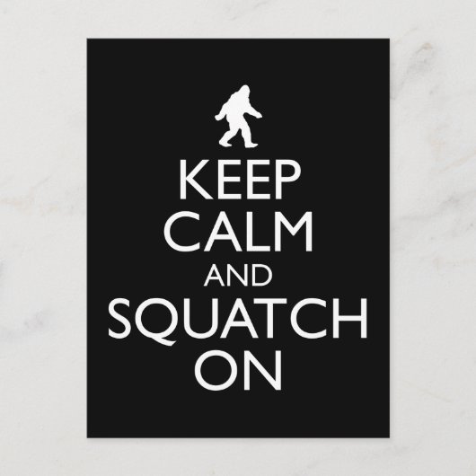 Ruhe behalten und besetzt postkarte (Vorderseite)