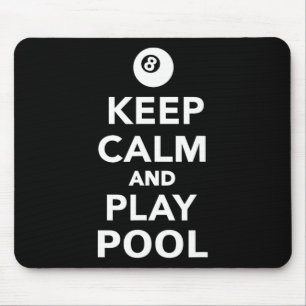 Ruhe behalten und Billard spielen Mousepad