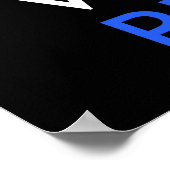 Ruhe behalten und blau wählen poster (Ecke)