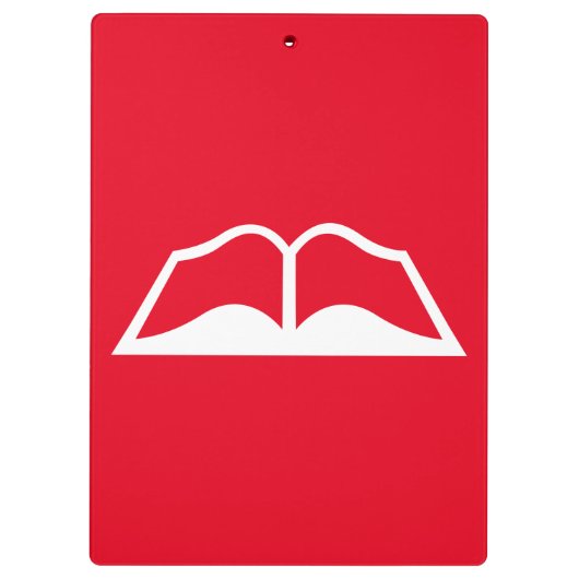 Ruhe behalten und Bücher gelesen Klemmbrett (Rückseite)