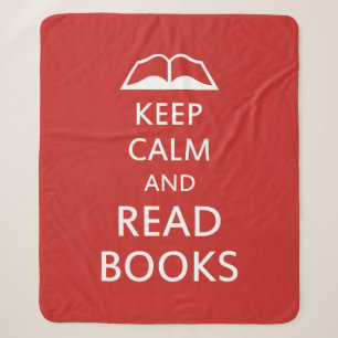 Ruhe behalten und Bücher gelesen Sherpadecke