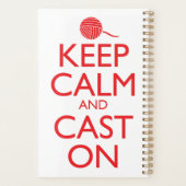 Ruhe behalten und Cast on Planer (Rückseite)