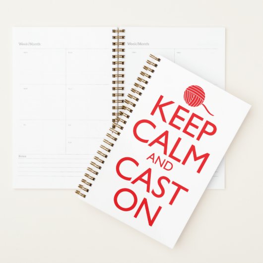 Ruhe behalten und Cast on Planer (Anzeige)