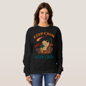 Ruhe behalten und Chill Meteor Bleibe Sweatshirt (Vorne ganz)