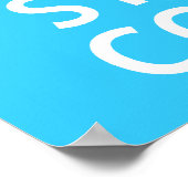 Ruhe behalten und Cool Bleibe Poster (Ecke)