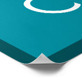 Ruhe behalten und Cool sein Poster (Ecke)