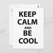 Ruhe behalten und Cool sein Postkarte (Vorne/Hinten)
