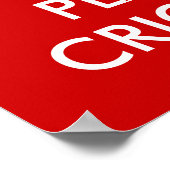 Ruhe behalten und Cricket spielen | Custom Poster  (Ecke)