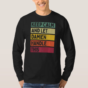 Ruhe behalten und Damien Gelassen, dieses Retro-An T-Shirt