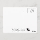 Ruhe behalten und das CO2-Footprint-Design wird re Postkarte (Rückseite)