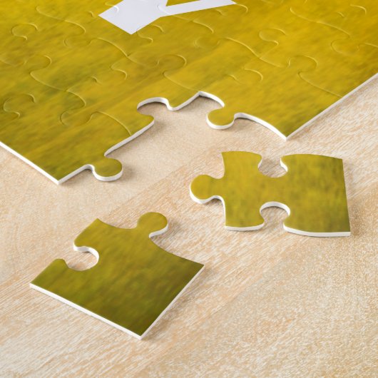 Ruhe behalten und das ukrainische Emblem-Trident w Puzzle (Seite)