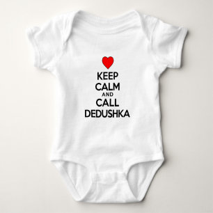 Ruhe behalten und Dedushka anrufen Baby Strampler