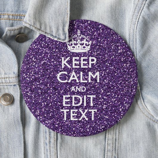 Ruhe behalten und den Glamour Ihres Textes Mauve h Button (Beispiel)