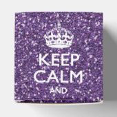 Ruhe behalten und den Glamour Ihres Textes Mauve h Geschenkschachtel (Oben)