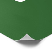 Ruhe behalten und den Hund laufen - alle Farben Poster (Ecke)