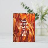 Ruhe behalten und den Text auf Größe wiederherstel Postkarte (Stehend Vorderseite)