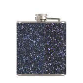 Ruhe behalten und den Text um Mitternacht haben Flachmann (Rückseite)