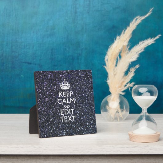 Ruhe behalten und den Text um Mitternacht haben Fotoplatte (InSitu)