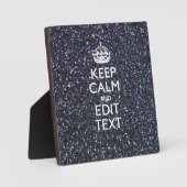 Ruhe behalten und den Text um Mitternacht haben Fotoplatte (Vorderseite)