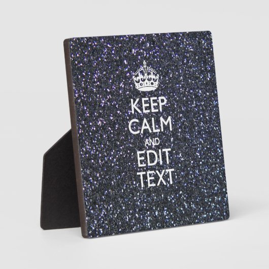 Ruhe behalten und den Text um Mitternacht haben Fotoplatte (Vorderseite)