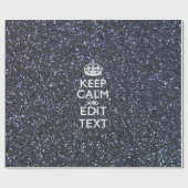 Ruhe behalten und den Text um Mitternacht haben Geschenkpapier (Flach)