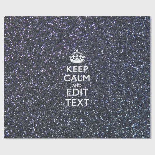 Ruhe behalten und den Text um Mitternacht haben Geschenkpapier (Flach)