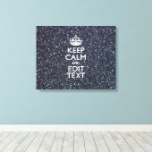 Ruhe behalten und den Text um Mitternacht haben Leinwanddruck (Insitu (Holzboden))