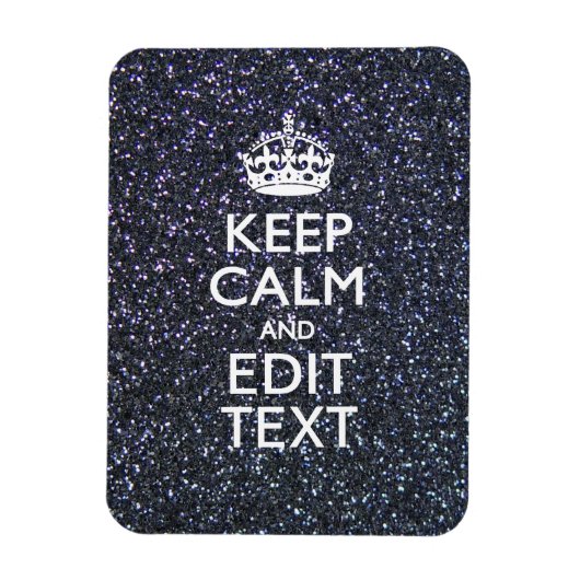 Ruhe behalten und den Text um Mitternacht haben Magnet (Vertikal)