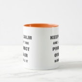 Ruhe behalten und der Besitzer des Produkts gelass Tasse (Zentrum)