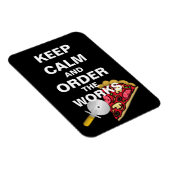 Ruhe behalten und die Arbeiten bestellen Magnet (Rechte Seite)